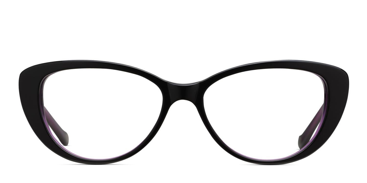 Muse M1191 Black w/Purple glasses - Black / Purple - Frontal View