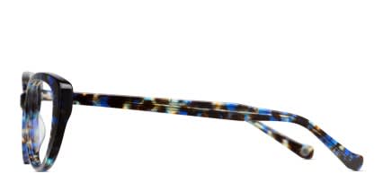 Muse M1191 Blue Tortoise glasses - Blue / Tortoise - Side View