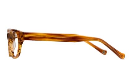 Muse M1215 Brown Stripe glasses - Brown - Side View