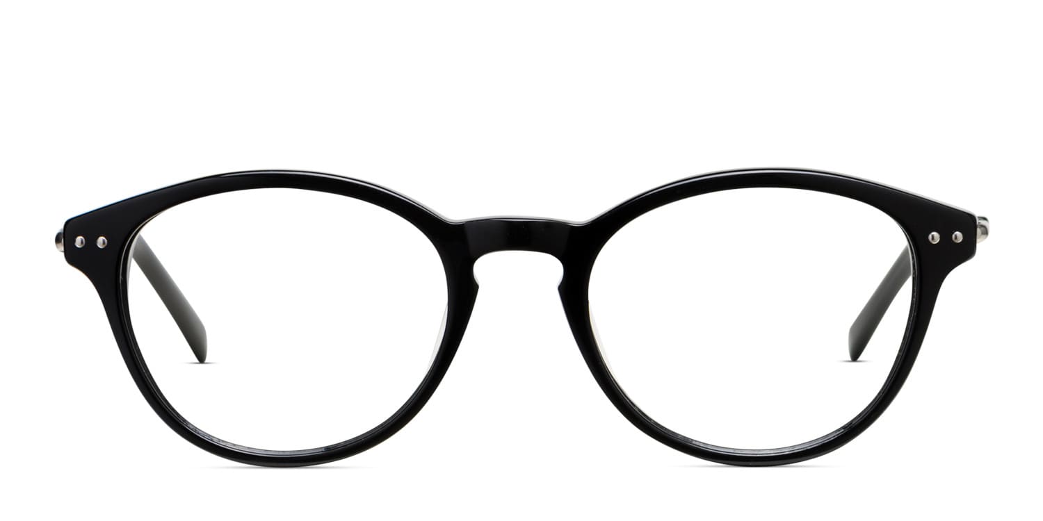 Muse M6015 Shiny Black glasses - Shiny Black - Frontal View