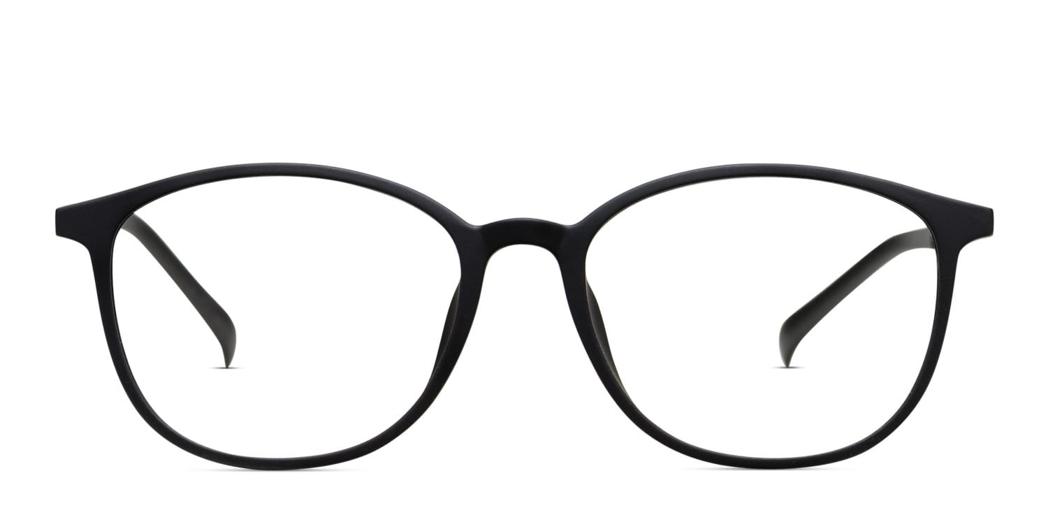 Muse M1134 Black glasses - Black - Frontal View
