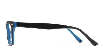 Muse Webb Black, Blue glasses - Black / Blue - Side View