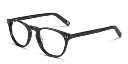 Muse Sumner Black glasses - Shiny Black - Angle View