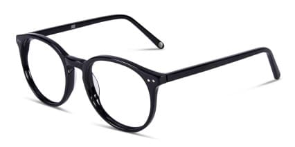 Muse Byers Shiny Black glasses - Shiny Black - Angle View