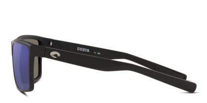 Costa Del Mar 6S9016 Rinconcito Matte Black, Blue glasses - Matte Black / Blue - Side View