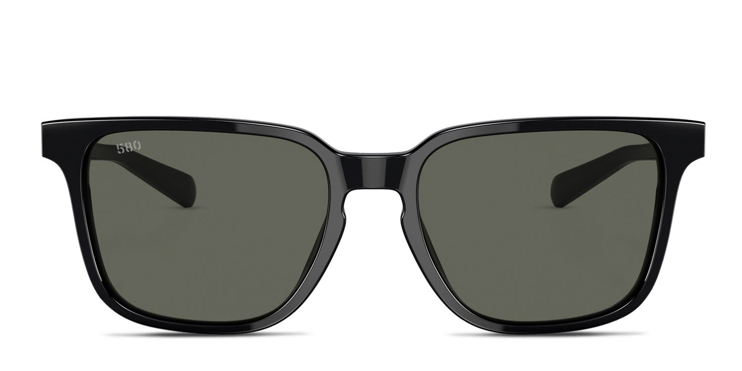 Costa Del Mar 6S2013 Kailano black frame with gray lenses. Lenses