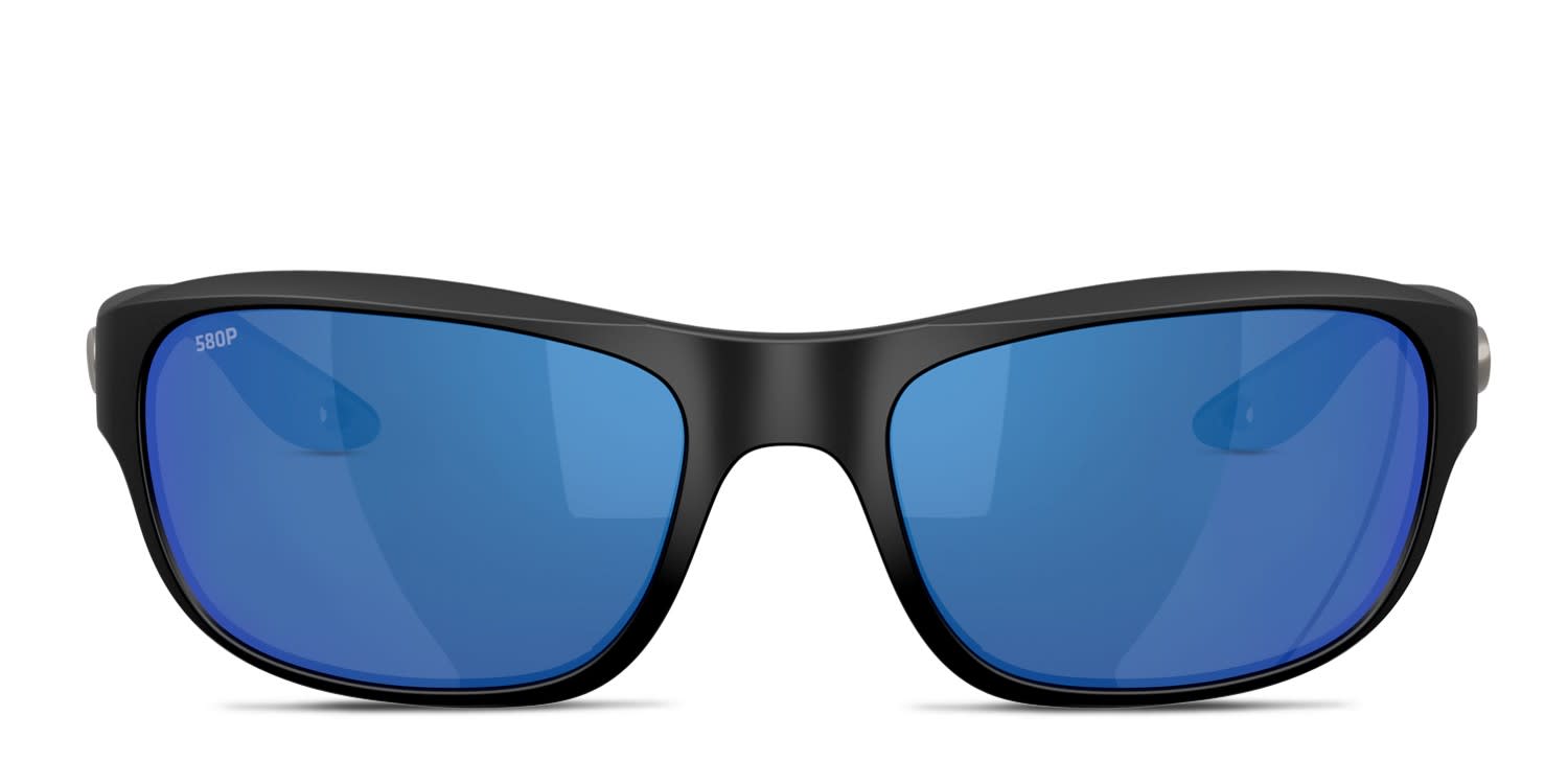Costa Del Mar 6S9119 Clipperton Black glasses - Black / Blue - Frontal View