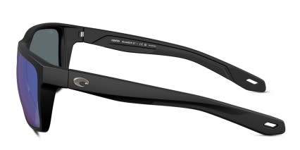 Costa Del Mar 6S9120 Broadbill Ii Matte Black, Blue glasses - Matte Black / Blue - Side View