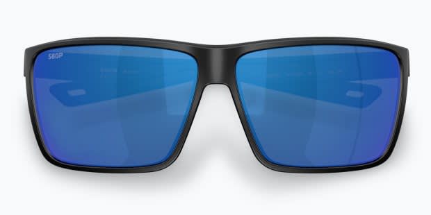 Costa Del Mar 6S9121 Rincon Ii black frame with blue mirrored 580p