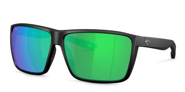 Costa Del Mar 6S9121 Rincon Ii black frame with green mirrored