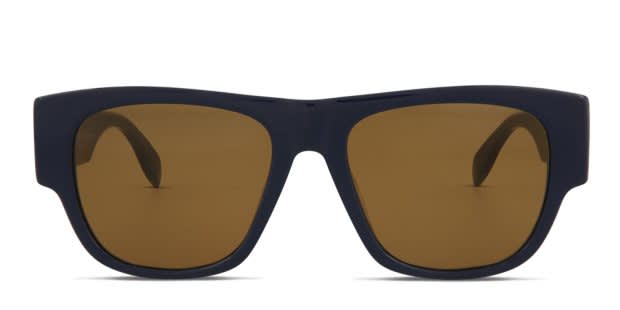NEW ALEXANDER MCQUEEN SUNGLASSES AM0328S 004  UNISEX BLUE SQUARE EYEWEAR NEW ALEXANDER MCQUEEN SUNGLASSES AM0328S 004 UNISEX BLUE  main image 4