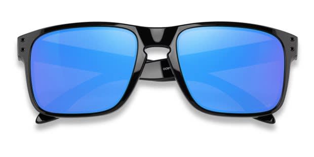 Oakley Holbrook Shiny Black, Blue Prescription Sunglasses - 50 Oakley Holbrook Shiny Black, Blue Prescription Sunglasses - 50