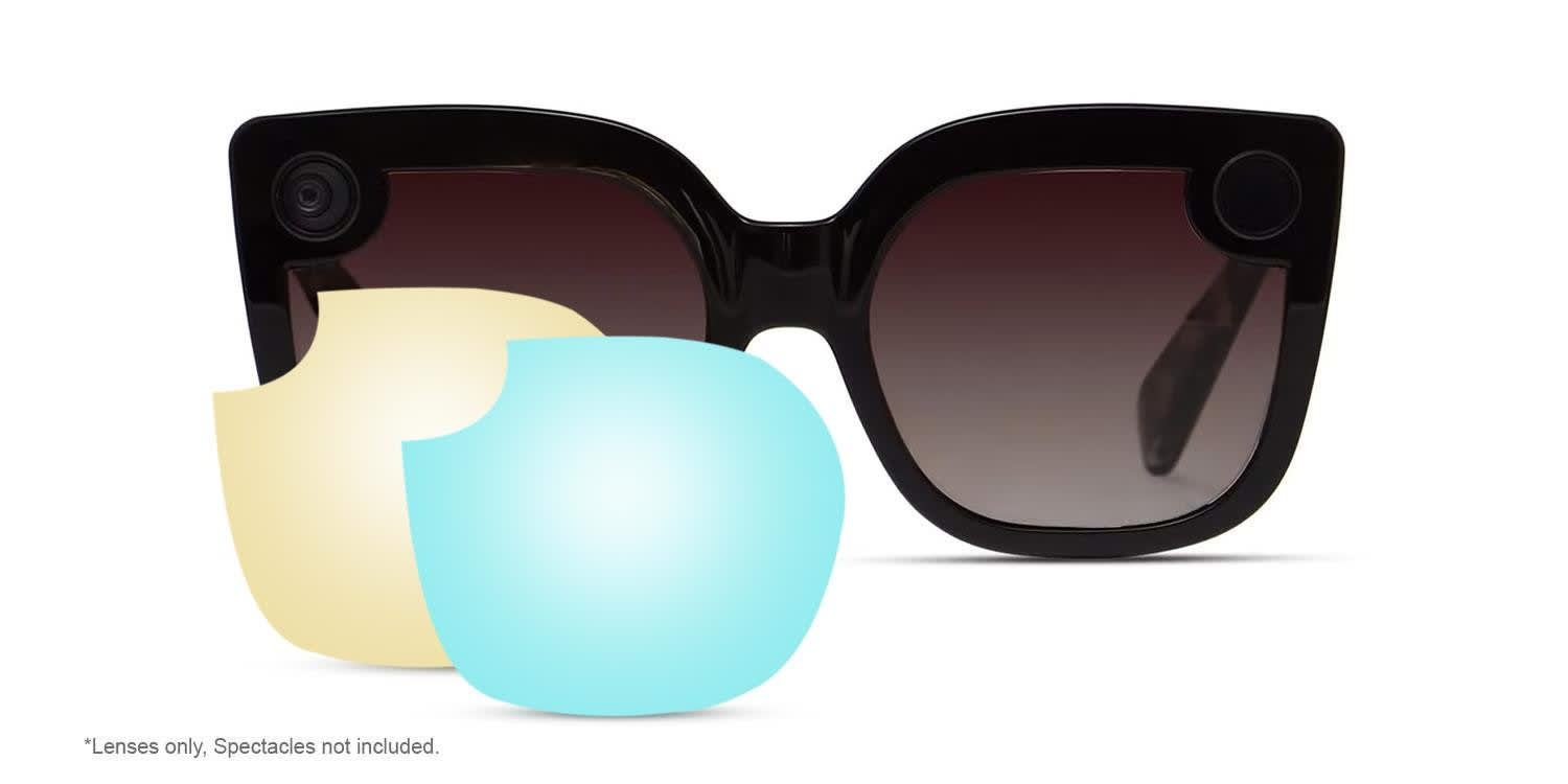 Lenses for Spectacles 2 - Veronica glasses - Black - Frontal View