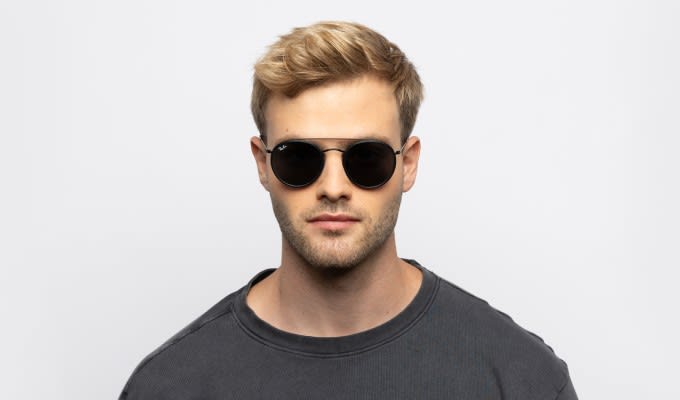 売れ筋がひ！ Ray-Ban 3647N Black Prescription Sunglasses - 50% Off Lenses 小物
