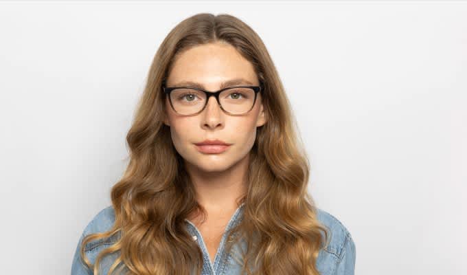 Amelia E. Yessica Gray, Brown Prescription Eyeglasses