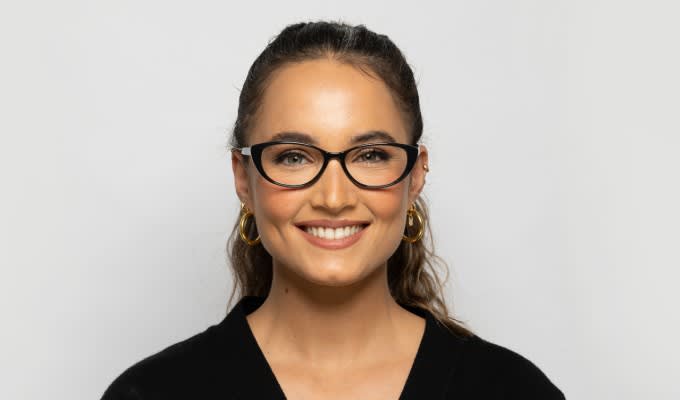 Ottoto Federica Black Eyeglasses | Includes FREE Rx Lenses
