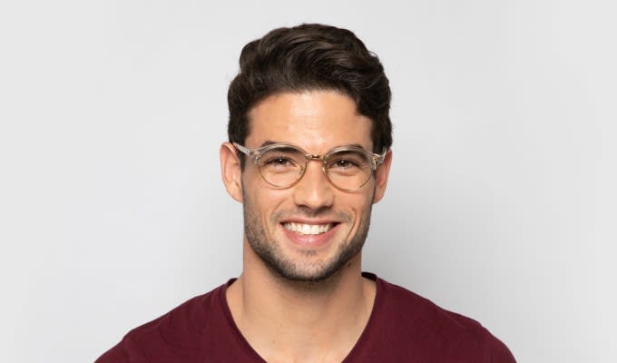 Ray Ban RX4246V Clubround Clear Gold Eyeglasses Includes FREE Rx Lenses