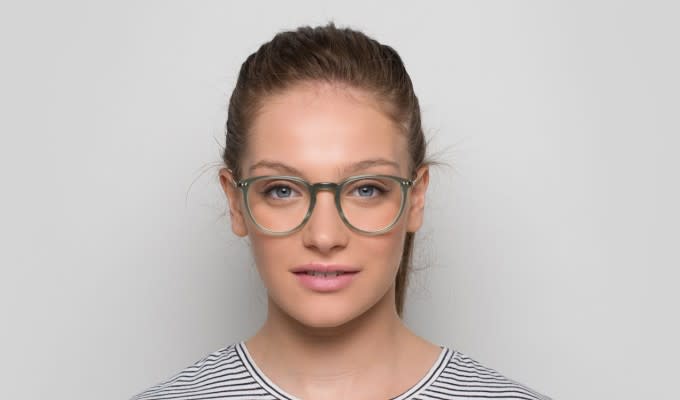 Muse X Hilary Duff Colette Clear Green Eyeglasses | Includes FREE