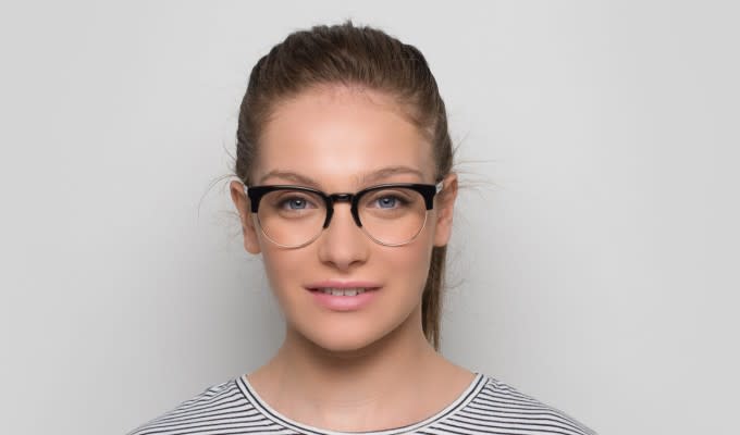 Muse X Hilary Duff Henrietta Black Eyeglasses | Includes FREE Rx