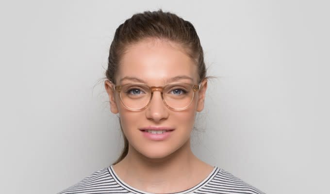 Muse X Hilary Duff Marilyn Clear/Beige w/Clip-On Eyeglasses