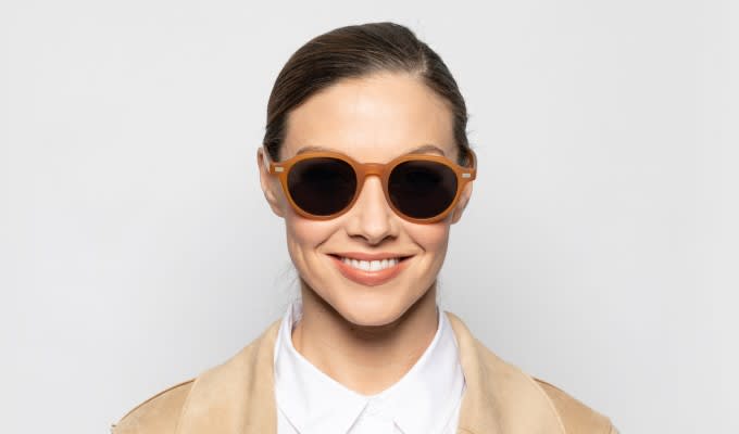 Muse X Hilary Duff Diana Orange Prescription Sunglasses - 50% Off