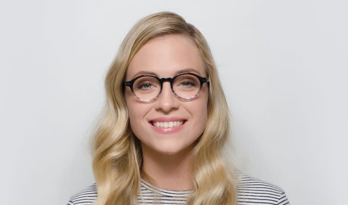 Muse M Round Black/Clear Eyeglasses | Includes FREE Rx Lenses