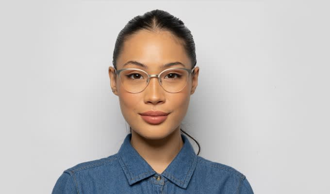 Ottoto Daniele Silver Eyeglasses | Includes FREE Rx Lenses