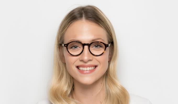 Muse M Round Brown w/Tortoise Prescription Eyeglasses