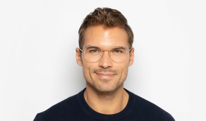 とーる Ottoto Waterloo Gray w/Gold Eyeglasses | Includes FREE Rx Lenses