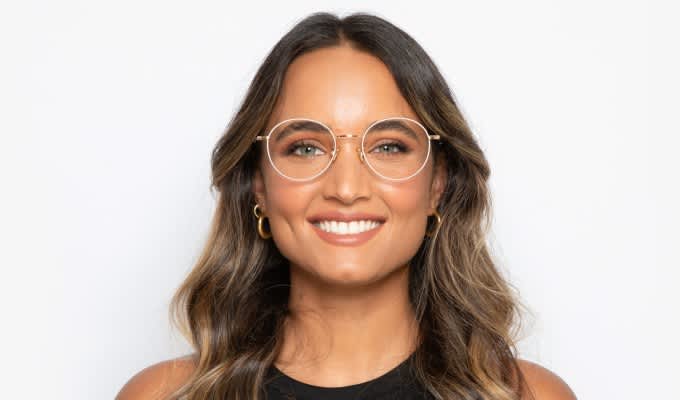 とーる Ottoto Waterloo Gray w/Gold Eyeglasses | Includes FREE Rx Lenses