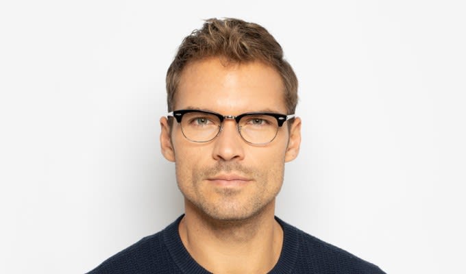 Ray ban clubmaster eyeglasses on face new arrivals