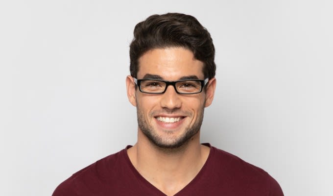 Ray Ban 5246 Shiny Black Blue Prescription Eyeglasses