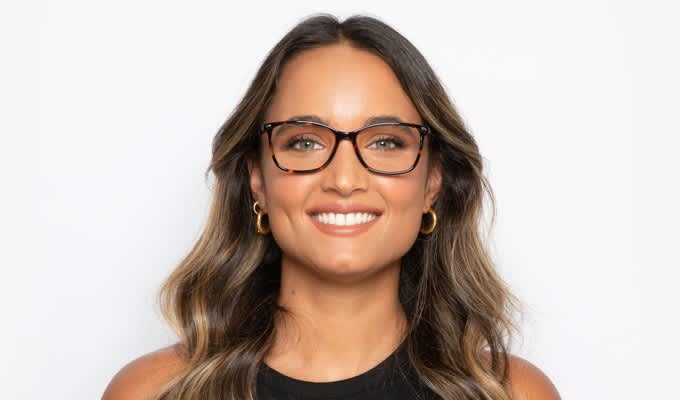 Amelia E. Nettle Tortoise Eyeglasses | Includes FREE Rx Lenses display picture 1