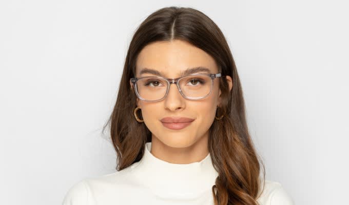 Muse M3205 Clear Gray Eyeglasses | Includes FREE Rx Lenses