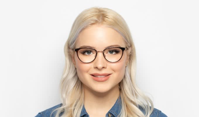 Muse X Hilary Duff Helen Rose Gold Eyeglasses | Includes FREE Rx