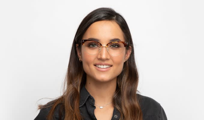 Muse Francesca Brown/Tortoise/Gold Prescription Eyeglasses