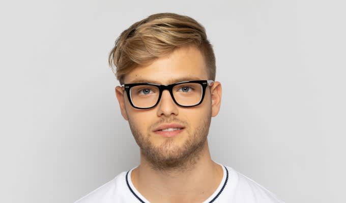 【Annie 】factoy-b revel Revel Providence Black/White Eyeglasses | Includes FREE Rx Lenses