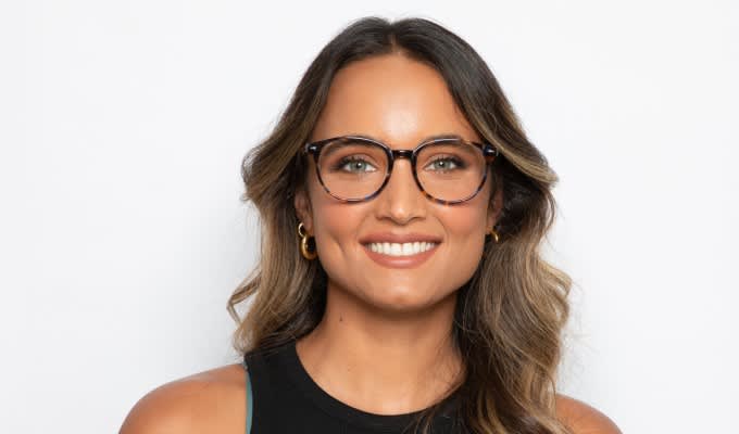 Ottoto Tumbler Blue Tortoise Eyeglasses | Includes FREE Rx Lenses