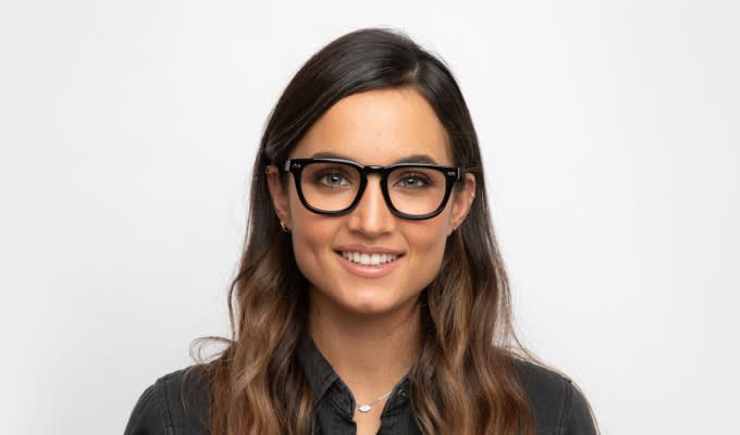 Ottoto Romario Shiny Black Prescription Eyeglasses