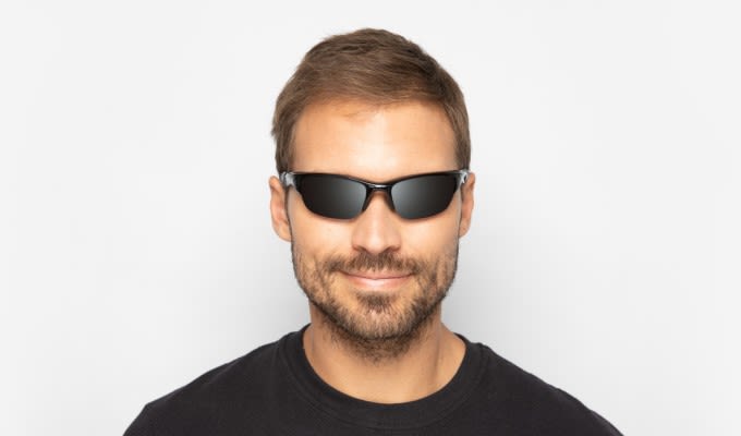 Oakley OO9144 Half Jacket 2.0 Shiny Black/Black Sunglasses