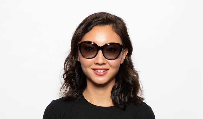 Coach HC8260 Shiny Black Tortoise Prescription Sunglasses 50 Off Lenses