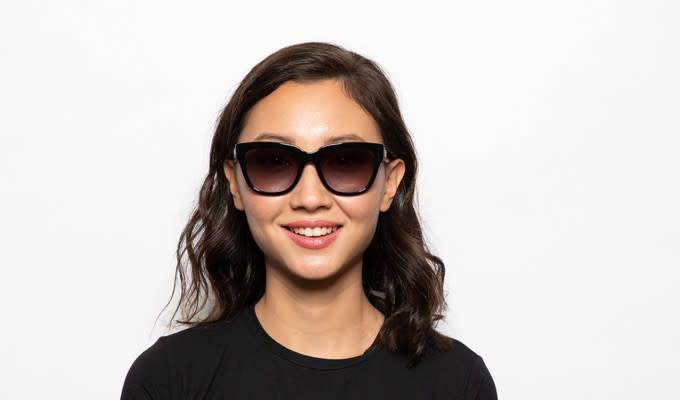Coach HC8262 Black/Tortoise/Glitter Prescription Sunglasses