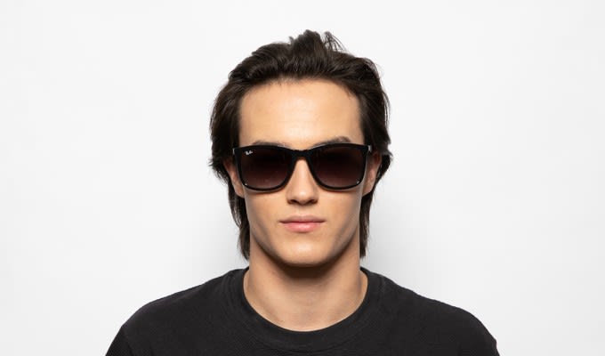 Ray-Ban 4313 Shiny Black Prescription Sunglasses - 50% Off Lenses