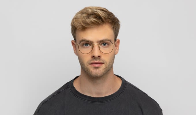 Ottoto Waterloo Black/Gold Eyeglasses | Includes FREE Rx Lenses