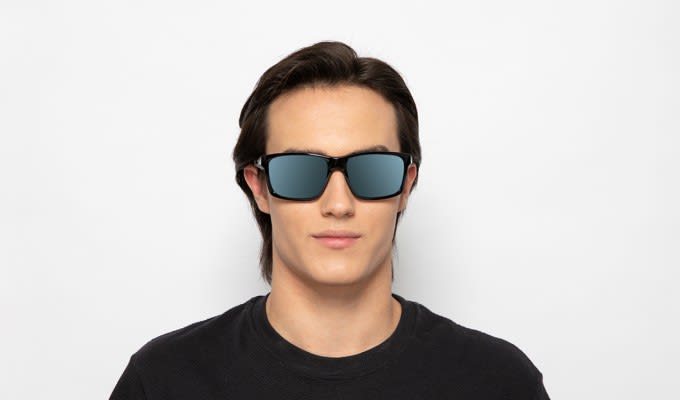 Oakley OO9264 Mainlink Prizm Shiny Black/Blue Prescription Sunglasses
