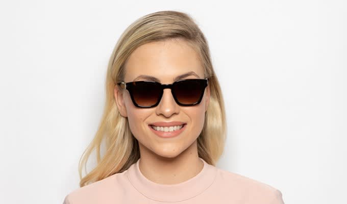 Muse X Hilary Duff Grace Brown/Tortoise/Silver Prescription Sunglasses