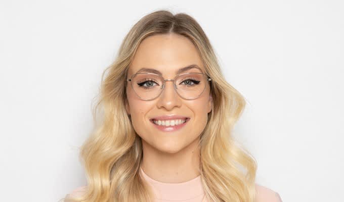 Muse X Hilary Duff Sonia Silver Eyeglasses | Includes FREE Rx Lenses