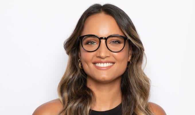 Ottoto Piero Shiny Black Eyeglasses | Includes FREE Rx Lenses
