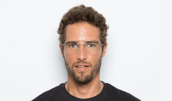 Yoji Sapporo Silver Eyeglasses | Includes FREE Rx Lenses