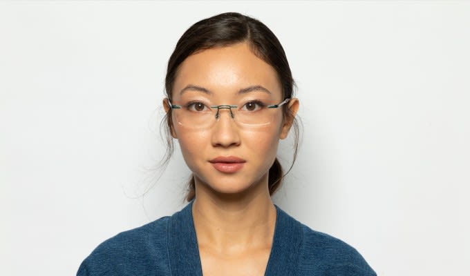 Yoji Samus Green/Blue Prescription Eyeglasses